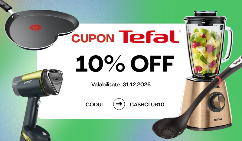 10% reducere personalizata CashClub, la toate comenzile!
