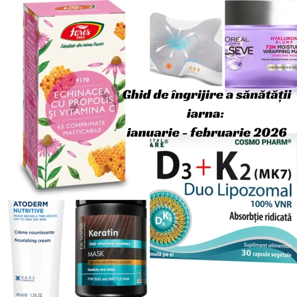 Sănătatea iarna poate fi afectată de frig și lipsa soarelui. Descoperă ghidul complet de prevenție pentru ianuarie - februarie 2026.