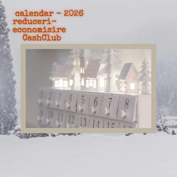Descoperă calendarul reducerilor de iarnă 2026 și top oferte online. Economisește mai mult folosind cashback-ul CashClub la magazinele partenere.