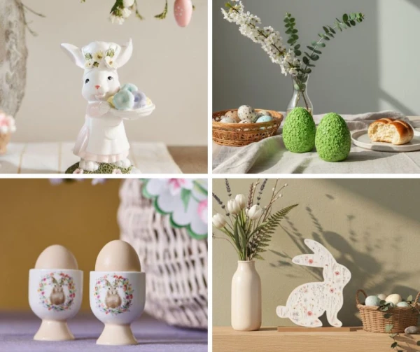 Descopera 10 idei simple si moderne pentru decorul de Paste 2026 si primavara. Afla cum sa iti transformi casa cu flori, textile, lumina calda si decoratiuni naturale, fara cheltuieli inutile